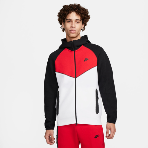 

Nike Mens Nike Tech Fleece Full-Zip WR Hoodie - Mens White/Black Size XXL
