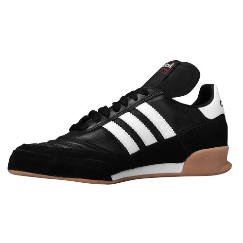 adidas mundial goal indoor soccer shoes - black with white | Adidou
