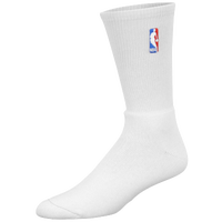 For Bare Feet NBA Logoman Crew Socks - Men's - NBA League Gear - All White / White