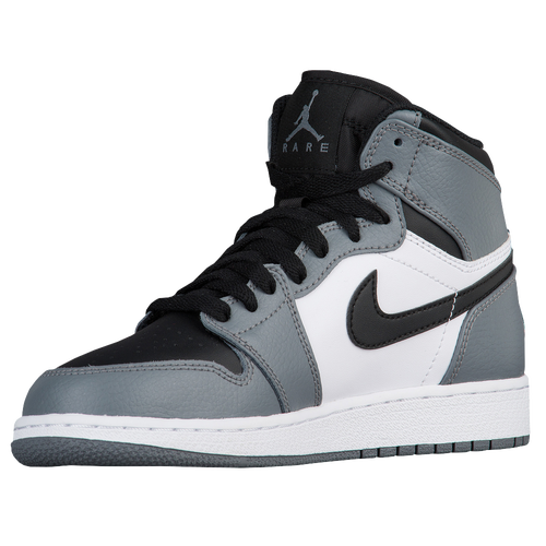 Jordan AJ 1 High - Boys' Grade School - Grey / Black