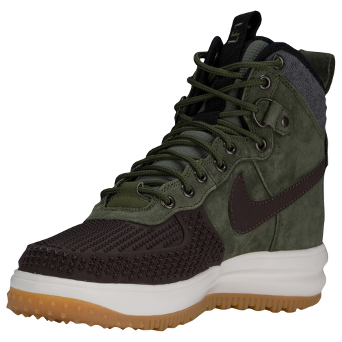 Nike Lunar Force 1 Duckboots - Men's - Olive Green / Brown