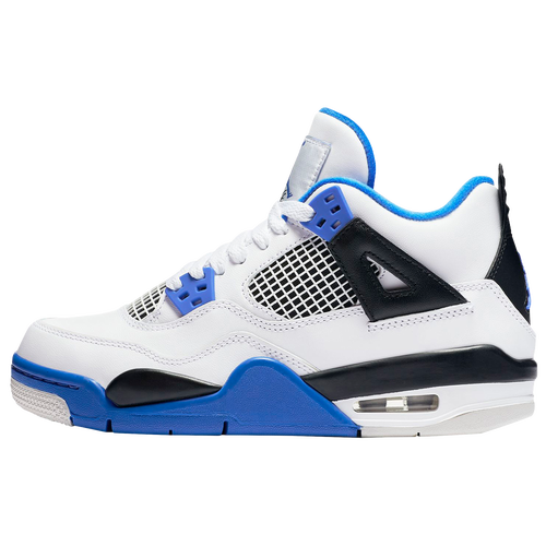 Jordan Retro 4 - Boys' Grade School - White / Blue