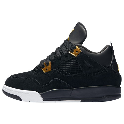 Jordan Retro 4 - Boys' Preschool - Black / Gold