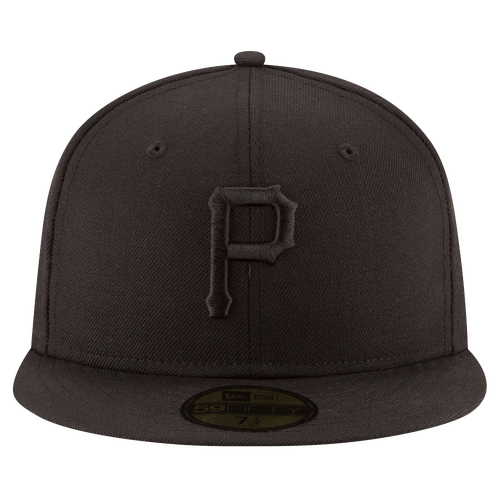 New Era MLB 59Fifty Black On Black Cap - Men's - Pittsburgh Pirates - All Black / Black