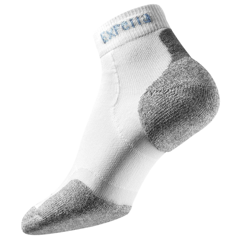 Thorlo Cushioned Heel Mini-Crew Running Socks - White / Grey