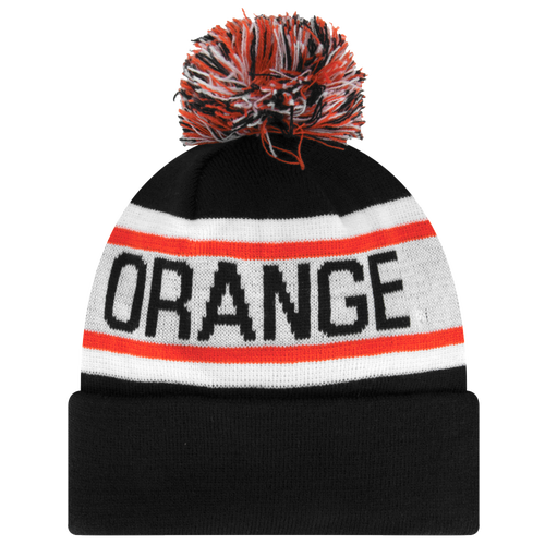 New Era College Biggest Fan Redux Knit - Men's - Syracuse Orange - Black / White