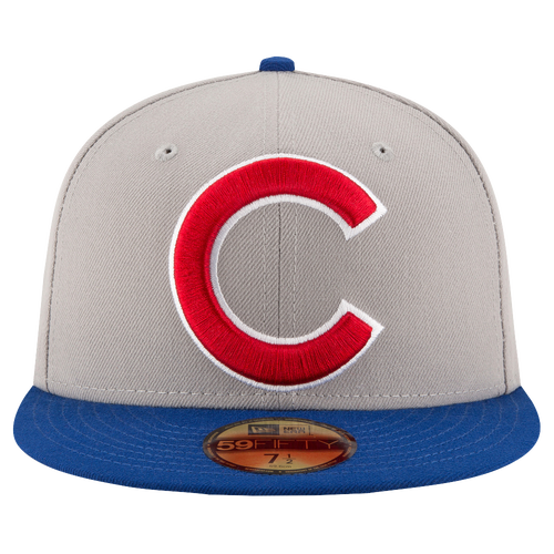 New Era MLB 59Fifty Perfect Storm Cap - Men's - Chicago Cubs - Grey / Blue