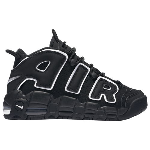 Nike Air More Uptempo - Boys' Grade School - Black / White