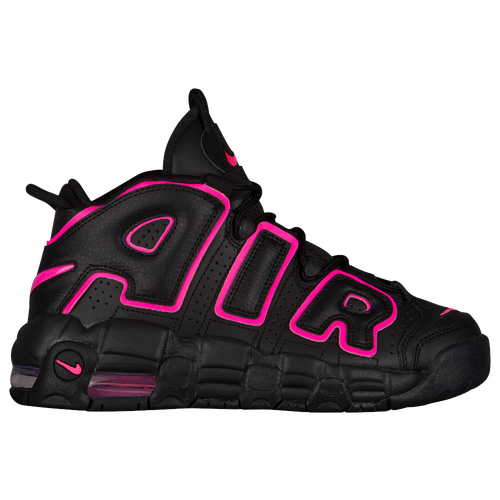 Nike Air More Uptempo - Boys' Grade School - Black / Pink