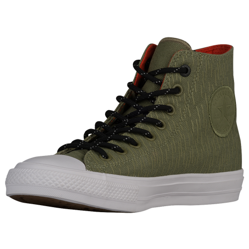 Converse Chuck Taylor II Hi - Men's - Olive Green / Red