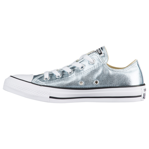 Converse All Star Ox - Girls' Grade School - Silver / White