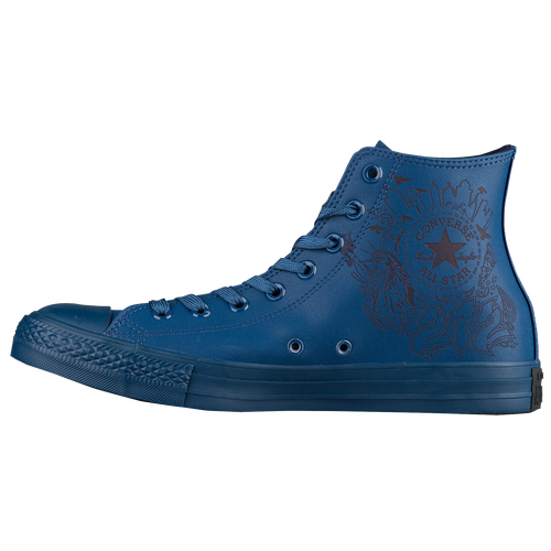 Converse All Star Leather Hi - Men's - Navy / Navy