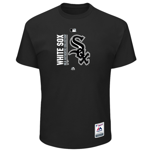 Majestic MLB On field Team T-Shirt - Men's - Chicago White Sox - Black / White