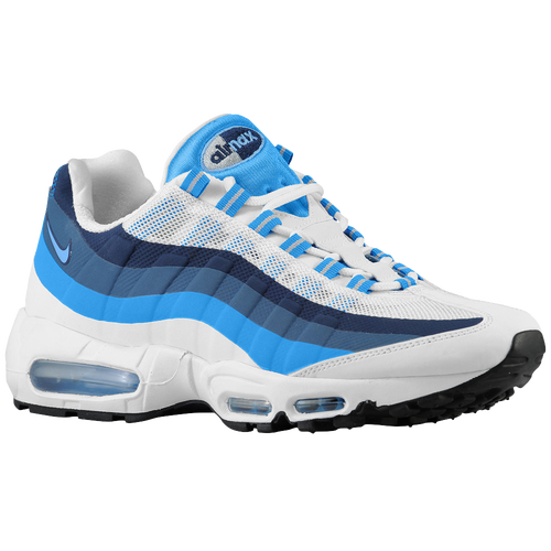 white and blue nike air max 95
