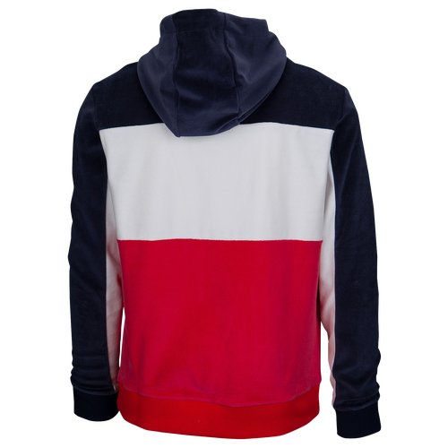 Fila Baggio Velour Hoodie - Men's - Navy / Red