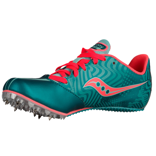 Saucony Spitfire - Women's - Aqua / Orange