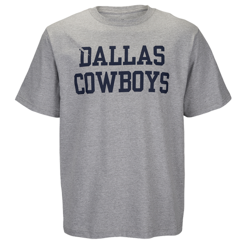 DCM NFL Coaches Cotton T-Shirt - Men's - Dallas Cowboys - Grey / Navy