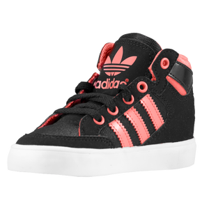 adidas Originals Hard Court Hi - Boys' Toddler - Black/Red Zest/White