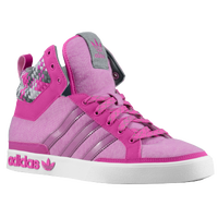 adidas Originals Top Court Hi - Women's - Pink / Grey