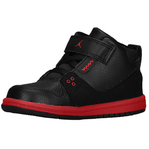 Jordan 1 Flight 2 - Boys' Toddler - Basketball - Shoes - Black/Gym Red