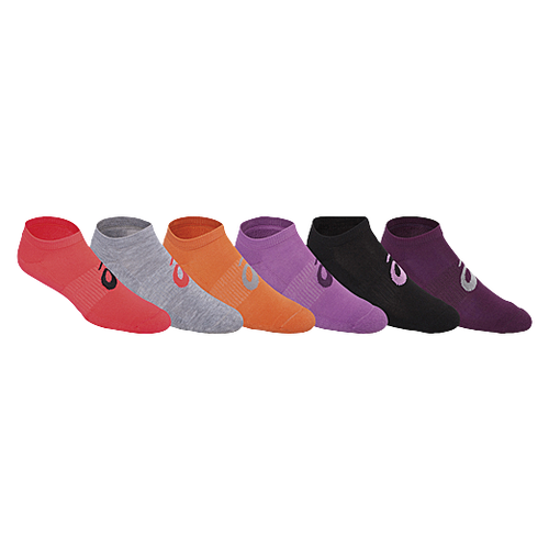 ASICS® Invasion No Show 6 Pack Socks - Women's - Multicolor / Multicolor