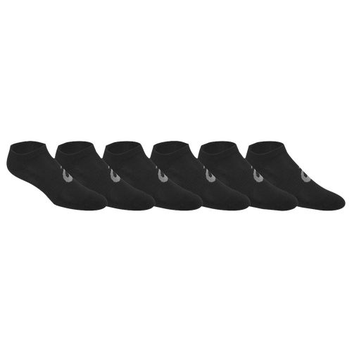 ASICS® Invasion No Show 6 Pack Socks - Men's - Black / Grey