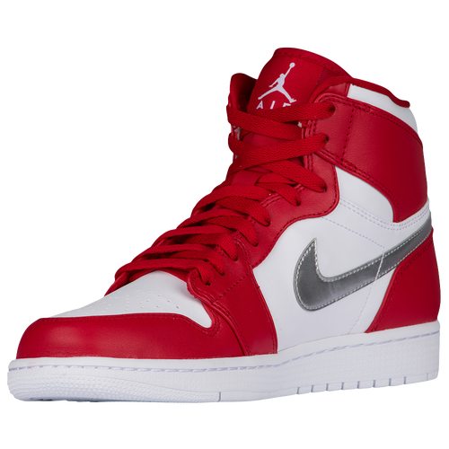 Jordan AJ 1 High - Men's - USA - Red / Silver