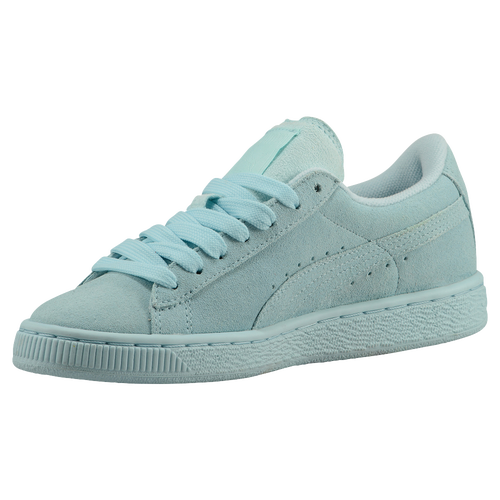 PUMA Suede Classic - Boys' Grade School - Aqua / Aqua