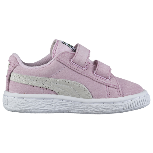 PUMA Suede Classic - Girls' Toddler - Pink / White