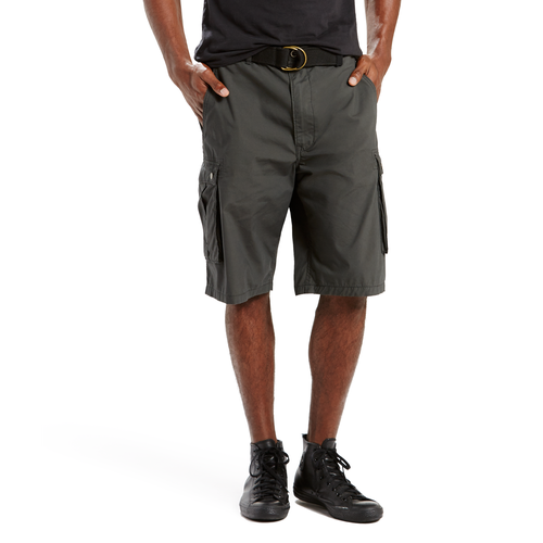 Levi's Snap Cargo Shorts - Men's - All Black / Black