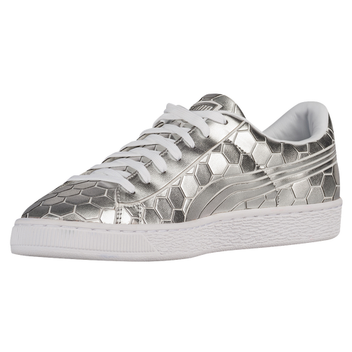 PUMA Basket - Men's - Silver / White