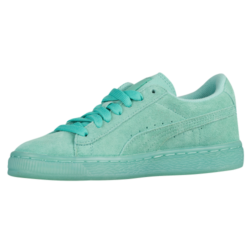 PUMA Suede Classic - Boys' Grade School - Aqua / Aqua
