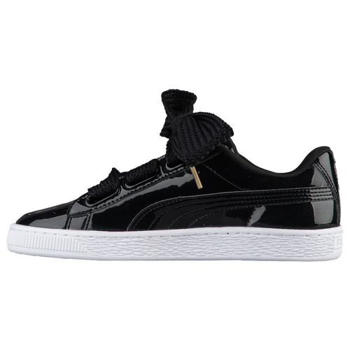 PUMA Basket Heart - Women's - Black / White