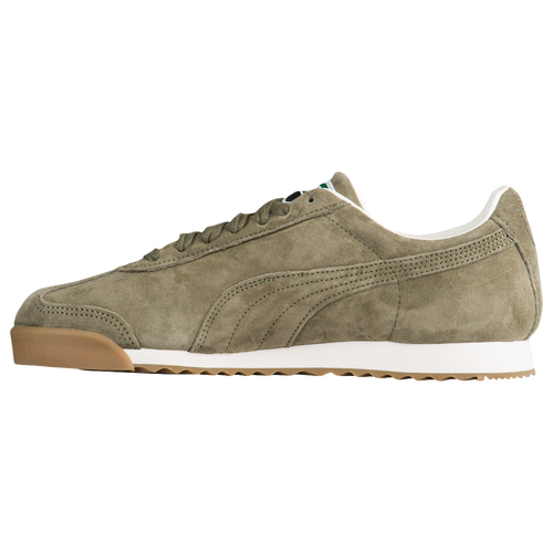 PUMA Roma Basic - Men's - Olive Green / Off-White