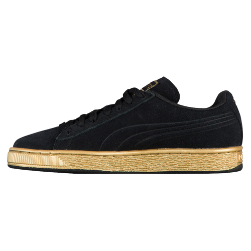 PUMA Suede Classic - Boys' Grade School - Black / Gold