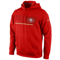 Nike NFL Therma-Fit Performance Hoodie - Men's - San Francisco 49ers - Red / Gold