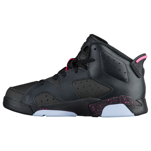 Jordan Retro 6 - Girls' Preschool - Black / Pink