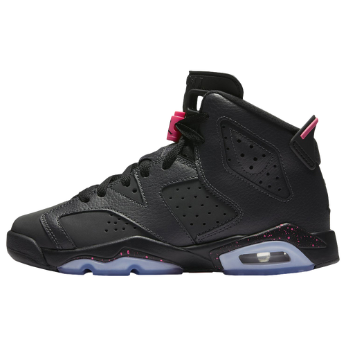 Jordan Retro 6 - Girls' Grade School - Black / Pink