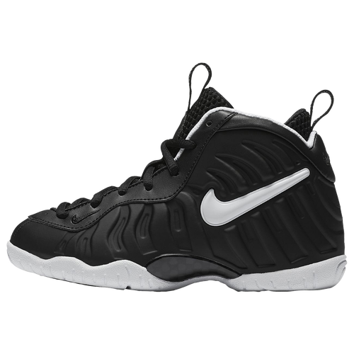 Nike Little Posite Pro - Boys' Preschool - Black / White