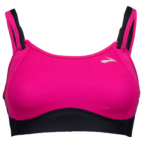 Brooks Fiona Sport Bra - Women's - Pink / Black