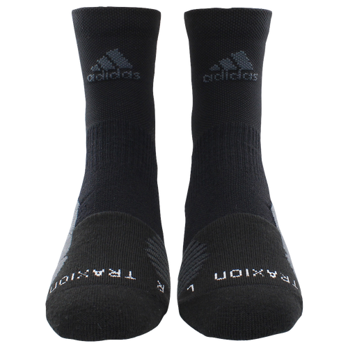 adidas Traxion Menace Quarter Socks - Men's - Black / Grey
