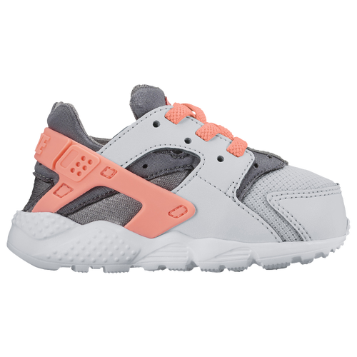 Nike Huarache Run - Girls' Toddler - Grey / Orange