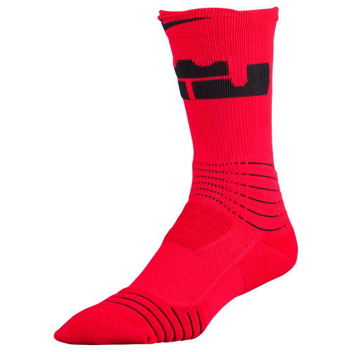 Nike LeBron Elite Versatility Crew Socks -  LeBron James - Red / Black
