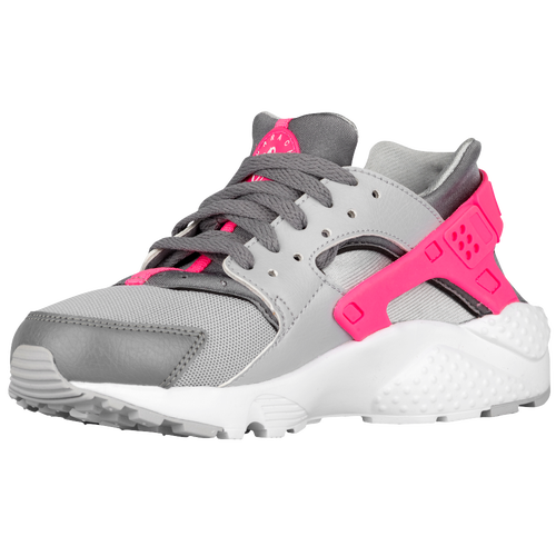 Nike Huarache Run - Girls' Grade School - Grey / White