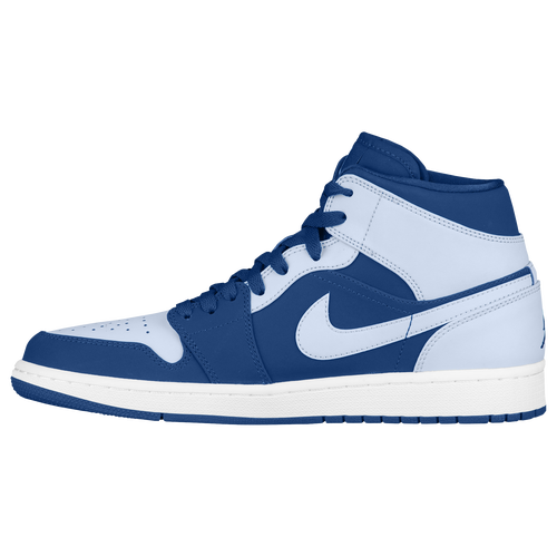 Jordan AJ1 Mid - Men's - Blue / Light Blue