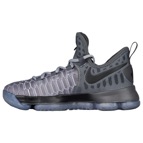 Nike KD 9 - Boys' Grade School -  Kevin Durant - Grey / Grey