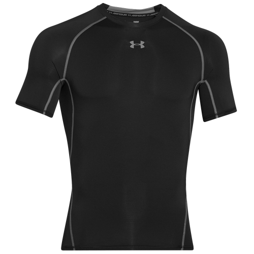 Under Armour HeatGear Armour Compression S/S Shirt - Men's - Black / Grey