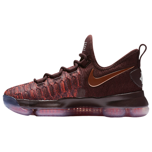 Nike KD 9 - Boys' Grade School -  Kevin Durant - Maroon / Red