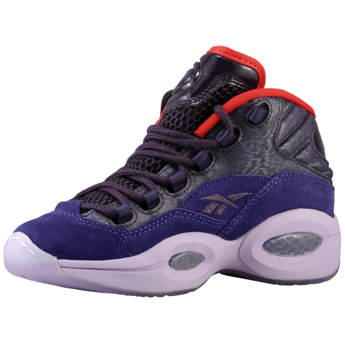 Reebok Question Mid - Boys' Grade School - Purple / Red