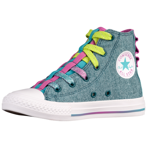 Converse CT All Star Loopholes Hi - Girls' Grade School - Aqua / Multicolor